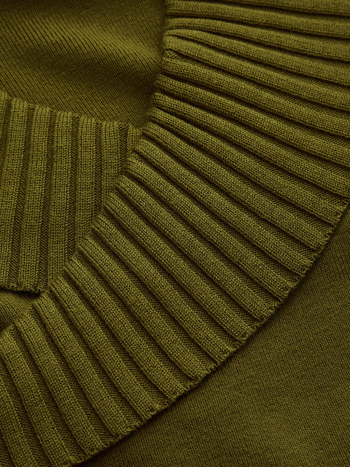Cruzado-V cuello Ribbed ribete Fitted Punto Top