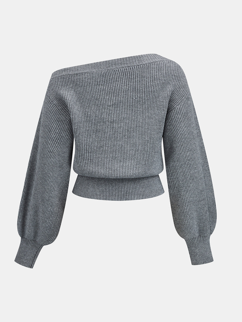 Hombros Descubiertos botón Detalle Punto jersey