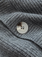 Hombros Descubiertos botón Detalle Punto jersey