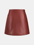 Estribo Decor Plisado Efecto Piel mini Falda