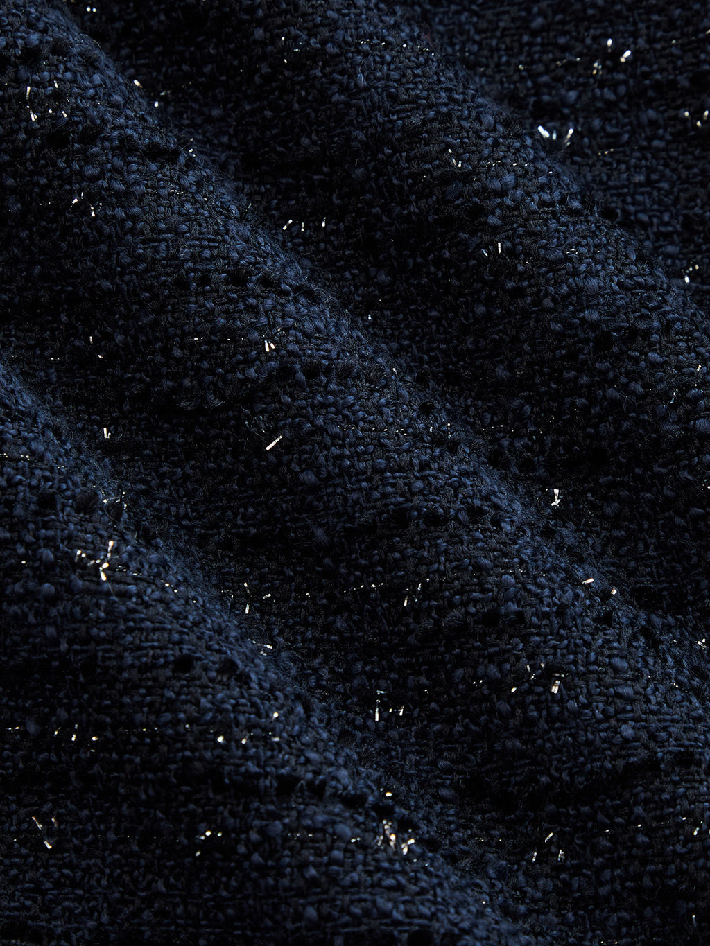 Sparkle Tweed Cruzado Cropped Chaqueta