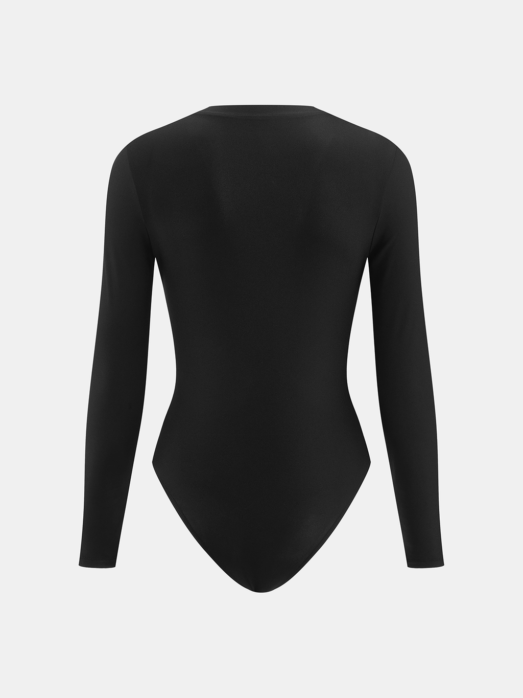 Semitransparente malla Deep Escote V Manga Larga Body
