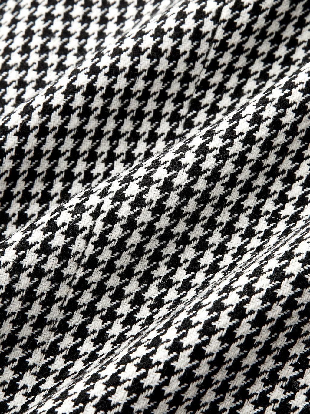 Houndstooth Frog botón con Cinturón Chaqueta