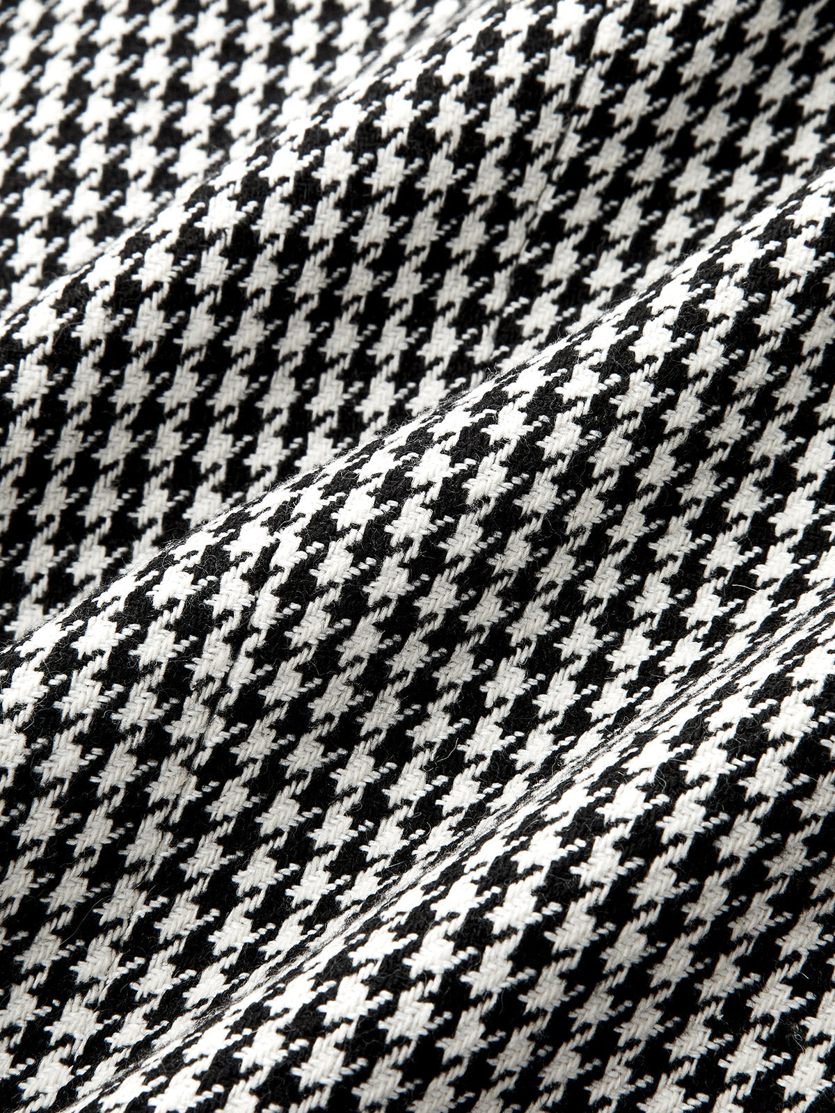 Houndstooth Frog botón con Cinturón Chaqueta