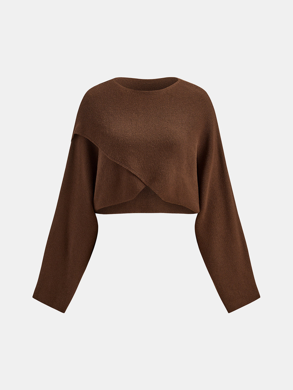 Asimétrico Crossed Crop Punto jersey