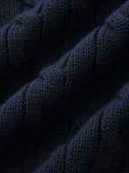 Cable-Punto Rayas cintura Flare Punto Falda