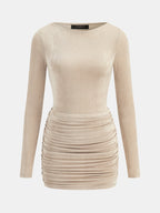 Espalda Cut-Out Body & Fruncido mini Falda Set