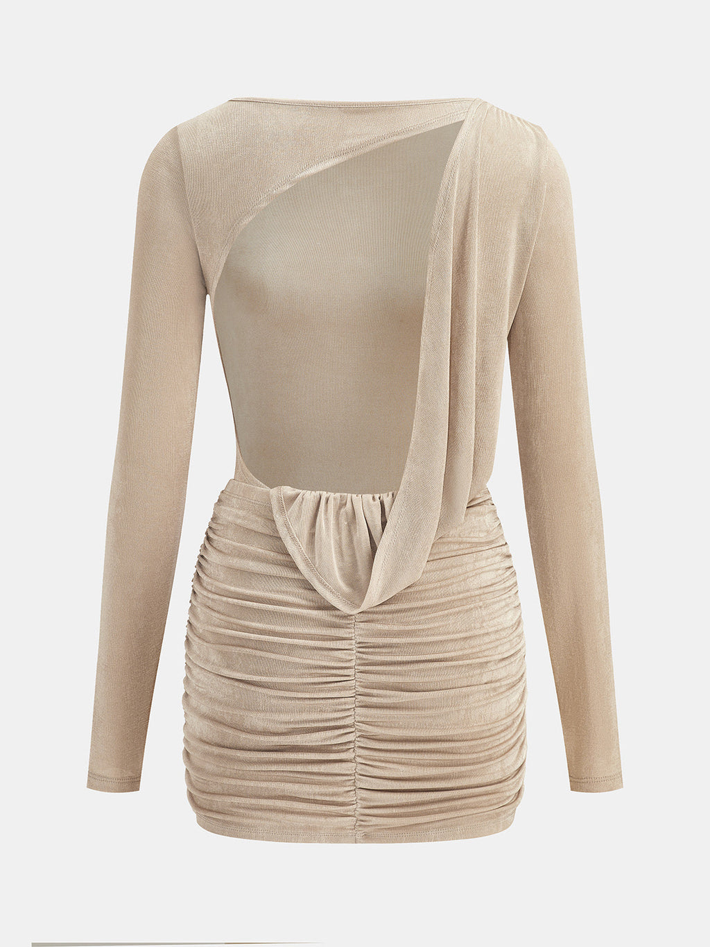 Espalda Cut-Out Body & Fruncido mini Falda Set