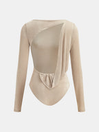 Espalda Cut-Out Body & Fruncido mini Falda Set