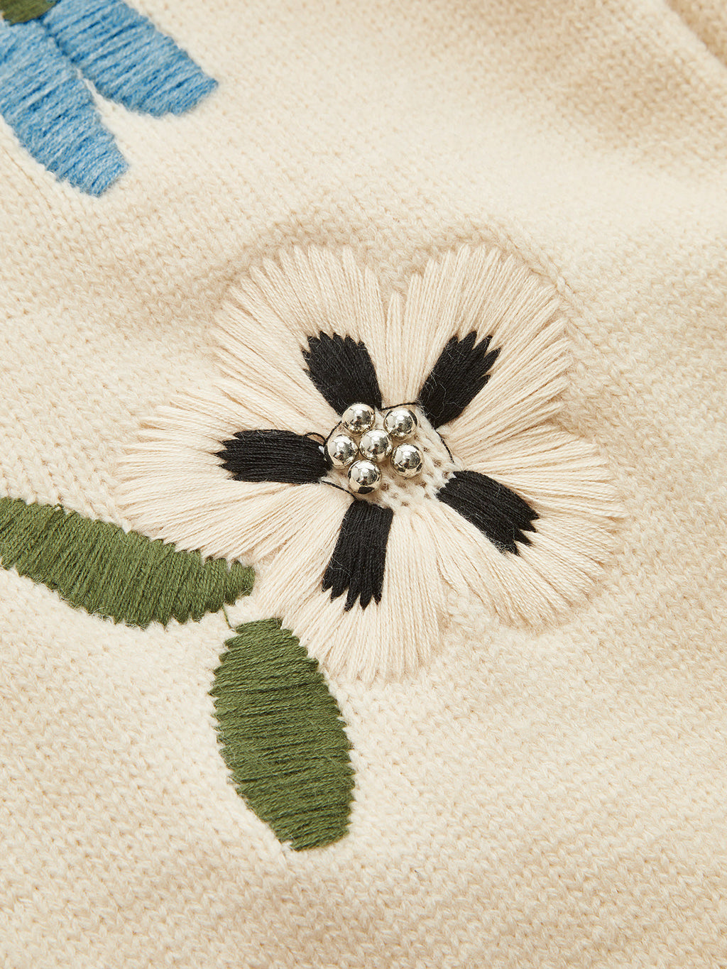 Multi-Color Flower Bordado Punto jersey