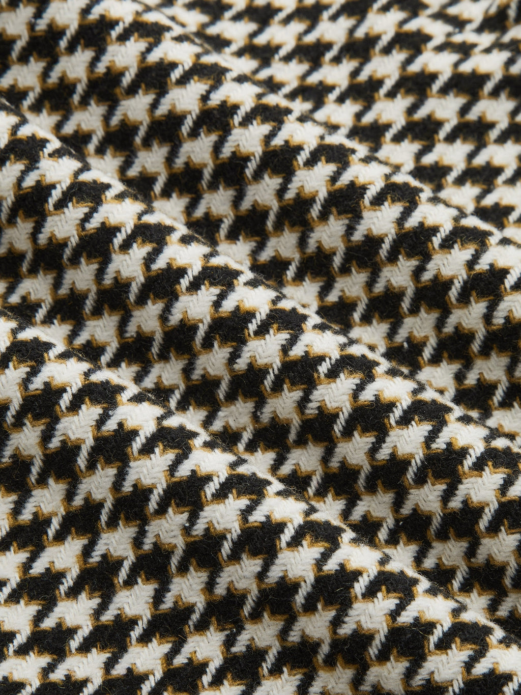 Houndstooth con Cinturón cintura Camisa Chaqueta