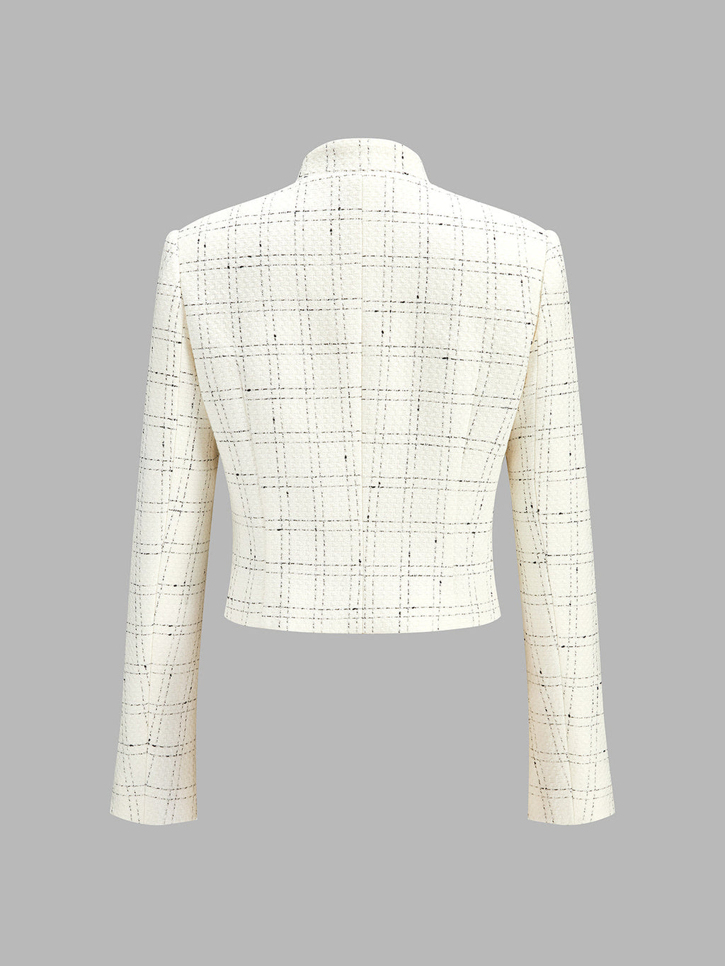 Grid Tweed Dos Piezas Shorts Set