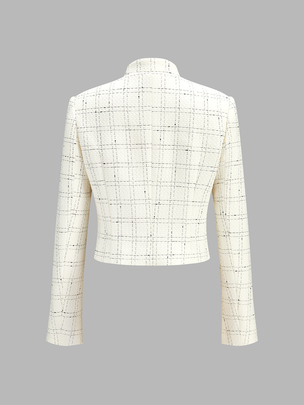 Grid Tweed Dos Piezas Shorts Set