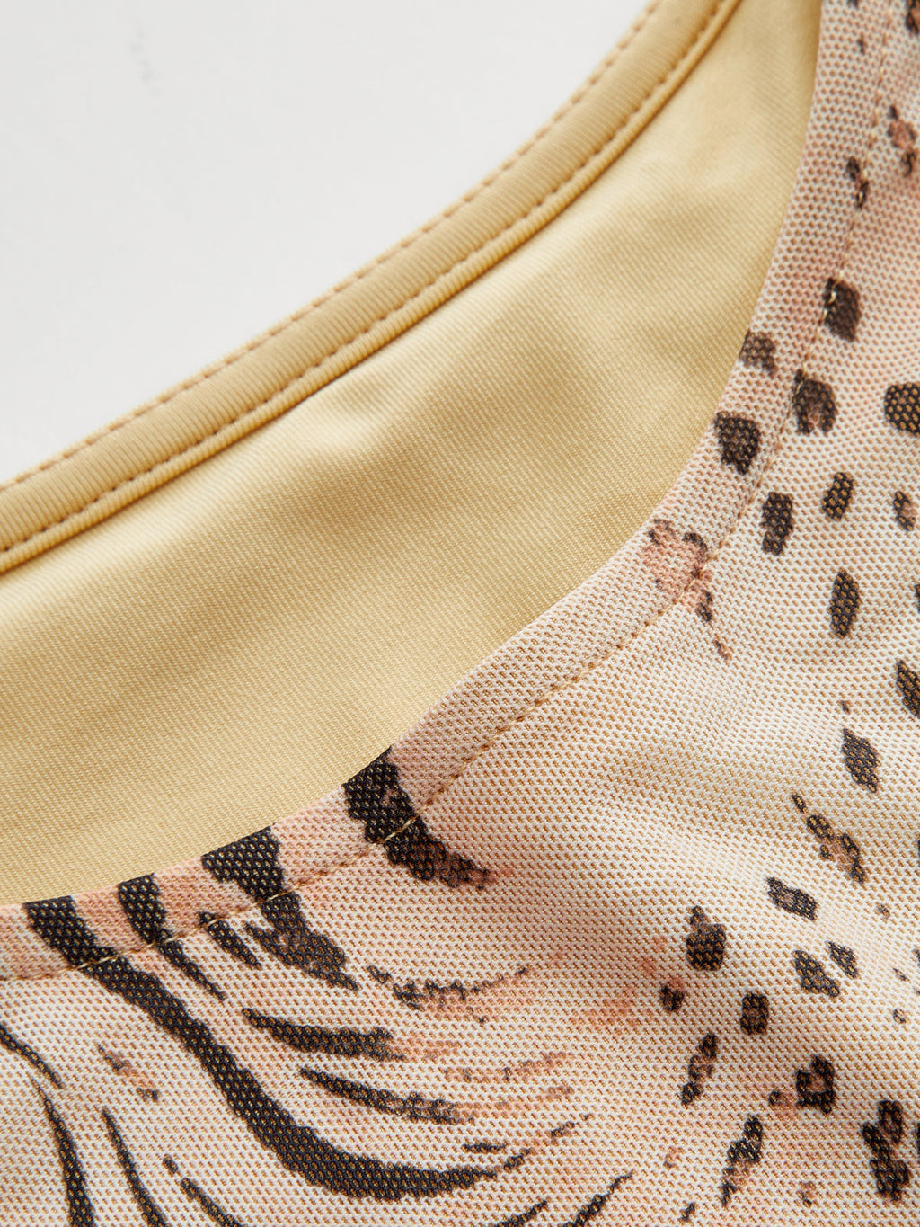 Mixed Animal estampado Manga Larga Body