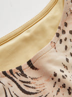 Mixed Animal estampado Manga Larga Body