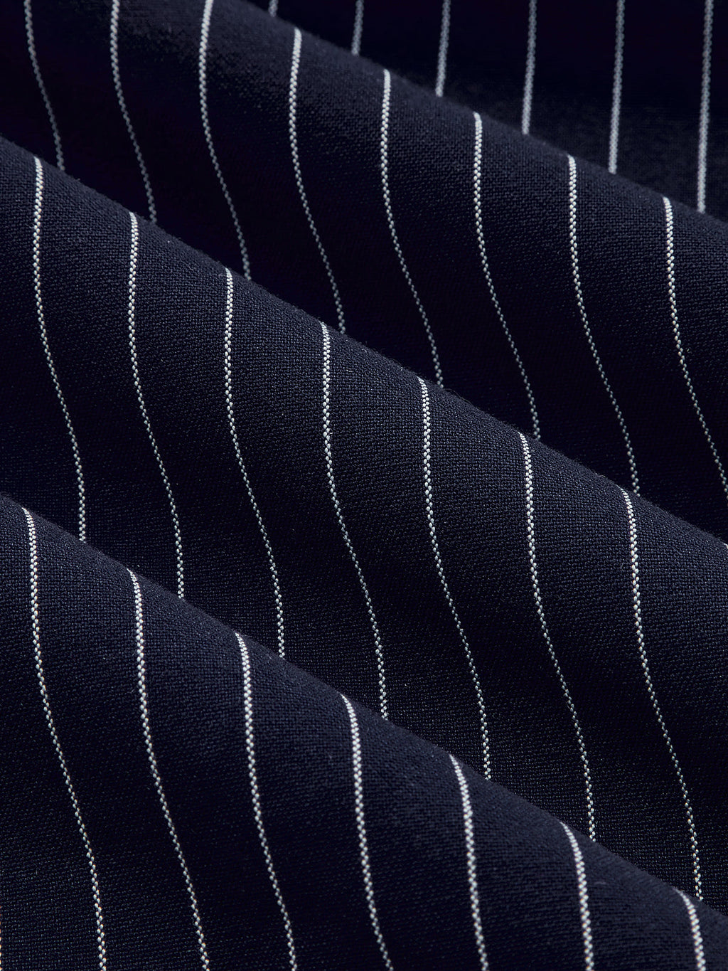 Botones Metálicos Pinstripe midi Camisa Vestido