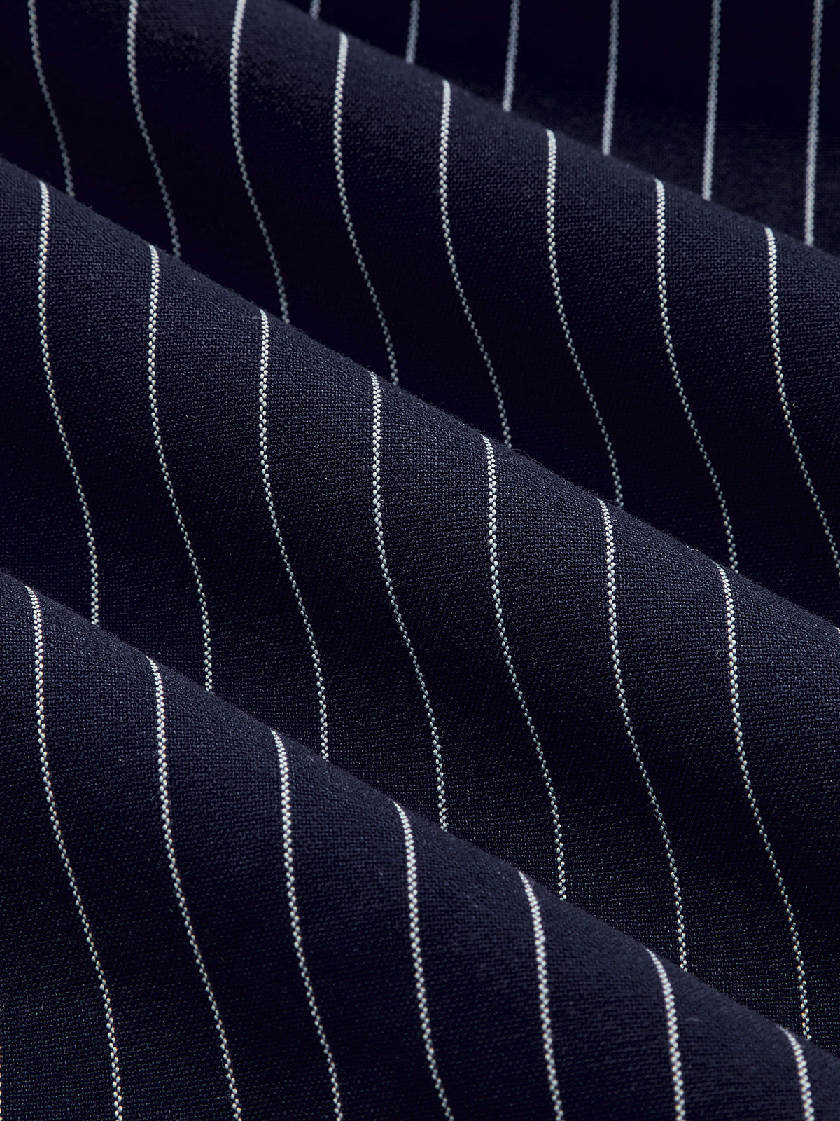 Botones Metálicos Pinstripe midi Camisa Vestido