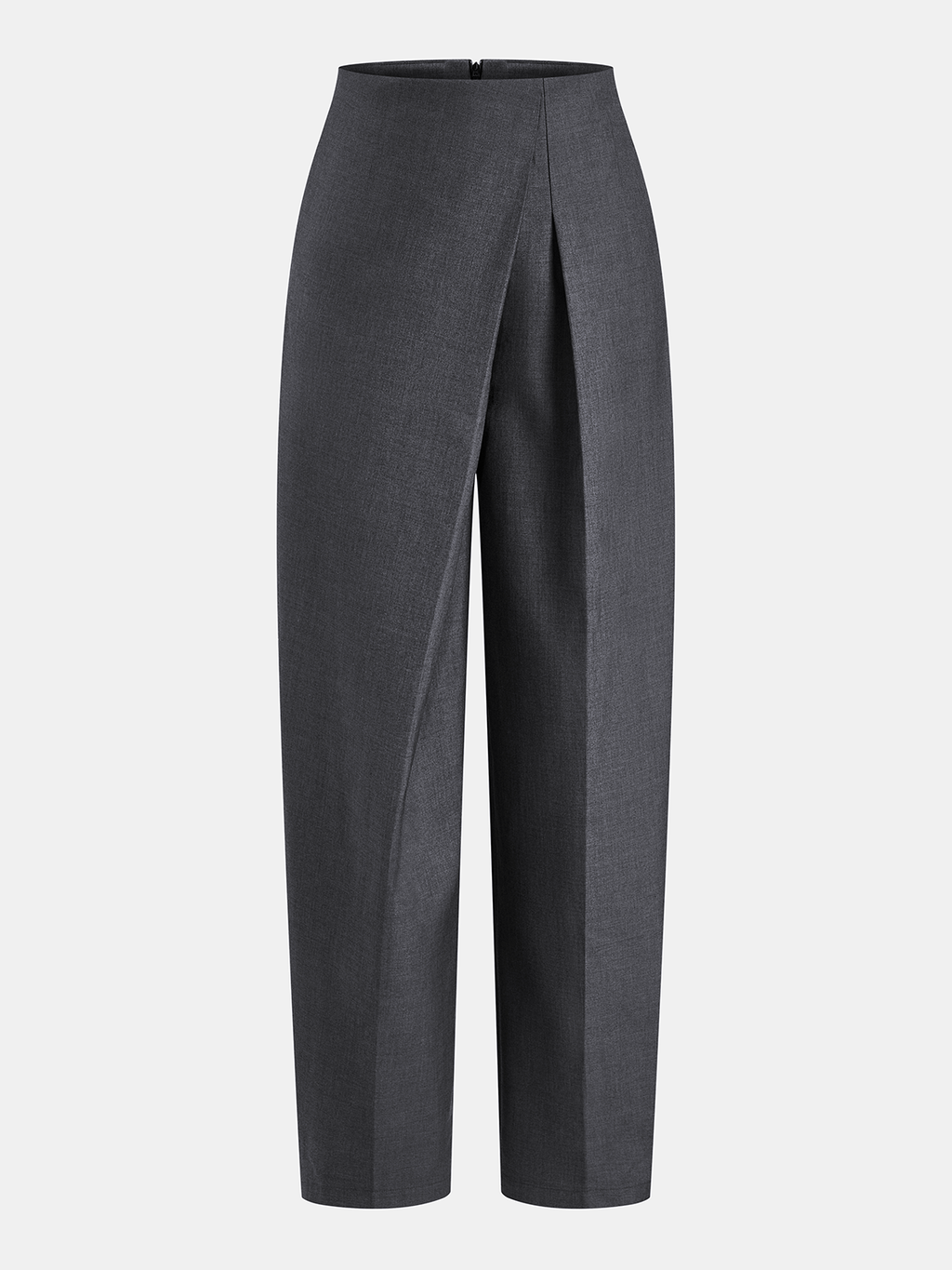 Cruzado-Over Plisado Tapered Pantalón