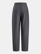 Cruzado-Over Plisado Tapered Pantalón