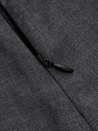 Cruzado-Over Plisado Tapered Pantalón