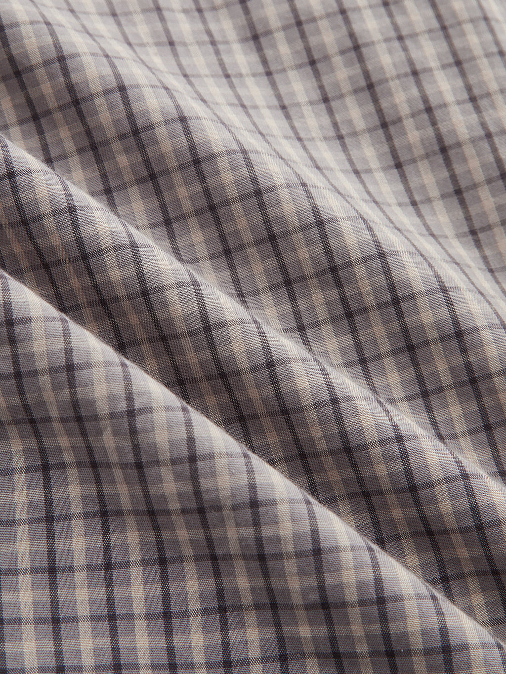 Ribete en Contraste Cuadros Oversize Camisa