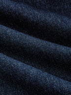 Plisado gasa Panel Pierna Ancha Jeans
