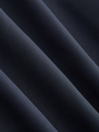 Drapeado Escote Drapeado Satinado Manga Larga Body