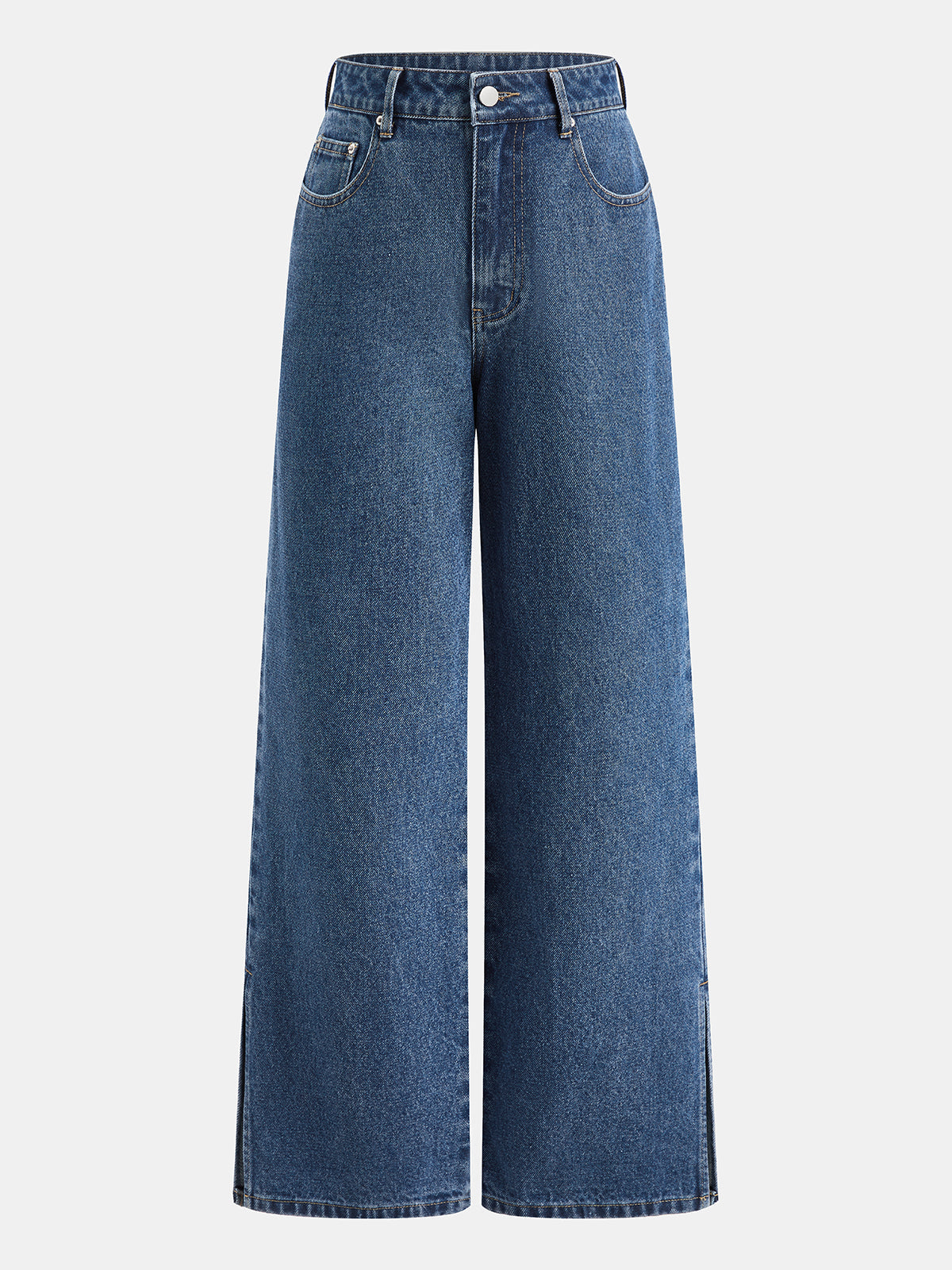 Slit bajo Classic Pierna Ancha Jeans
