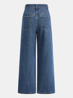 Slit bajo Classic Pierna Ancha Jeans