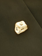 Botones Metálicos Chaleco Plisado midi Falda Set