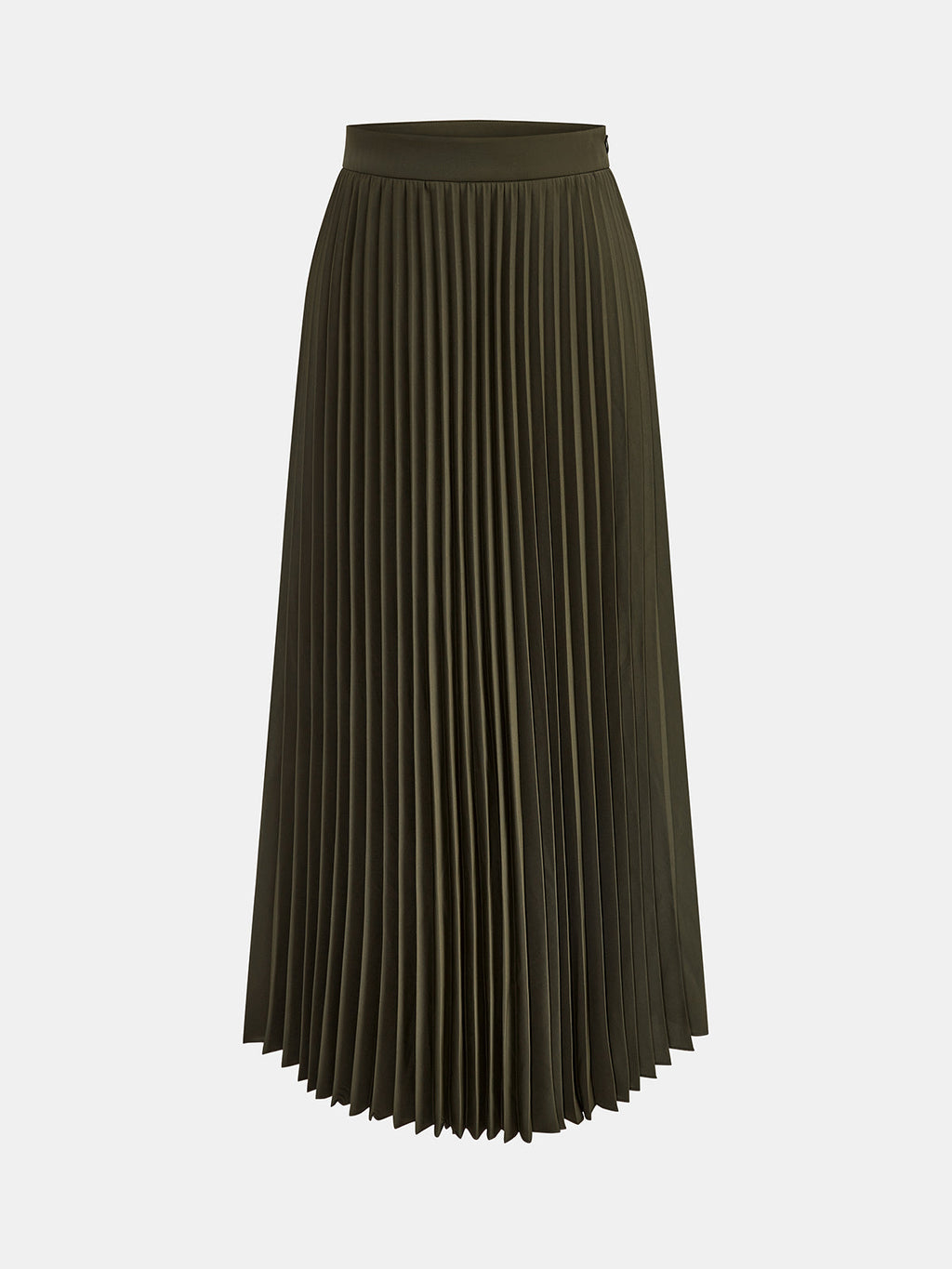 Botones Metálicos Chaleco Plisado midi Falda Set