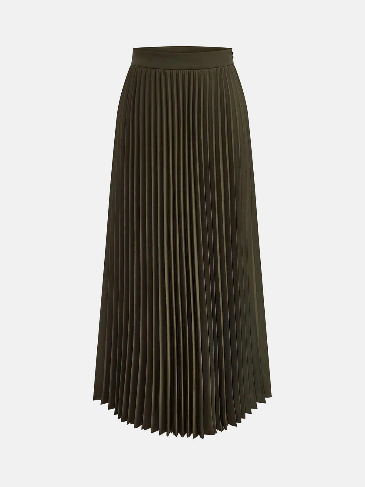 Botones Metálicos Chaleco Plisado midi Falda Set