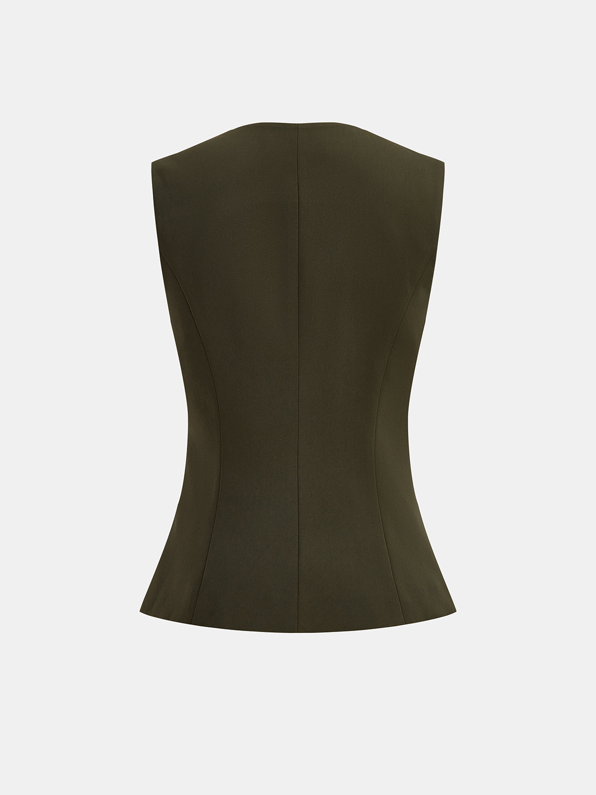 Botones Metálicos Chaleco Plisado midi Falda Set