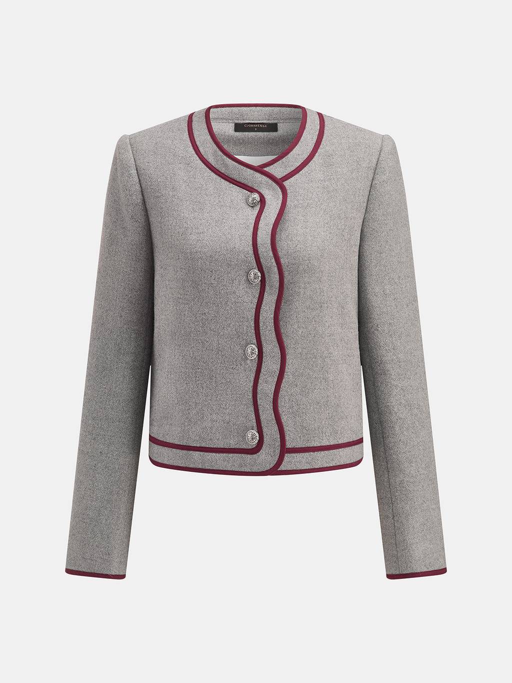 Chaqueta Bicolor sin Cuello