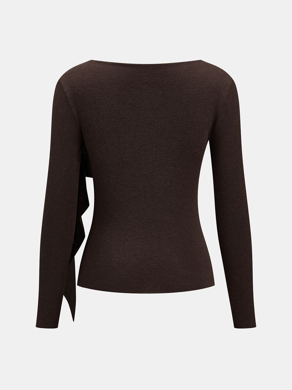 Asimétrico Capa-Detalle botón Punto Blusa