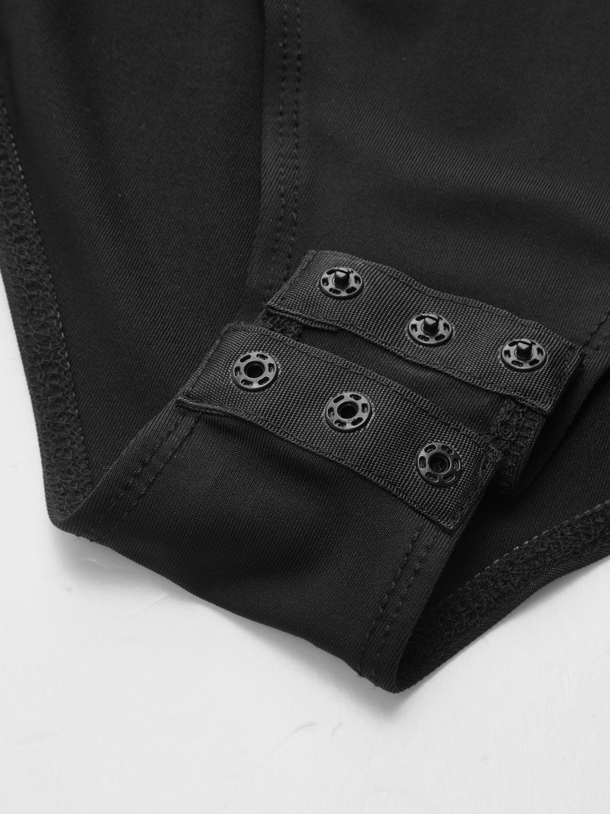 Encaje Manga Larga Escote V Spliced Body