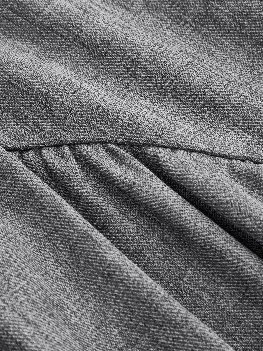 Con Cinturón Fruncido Pierna Ancha Pantalón