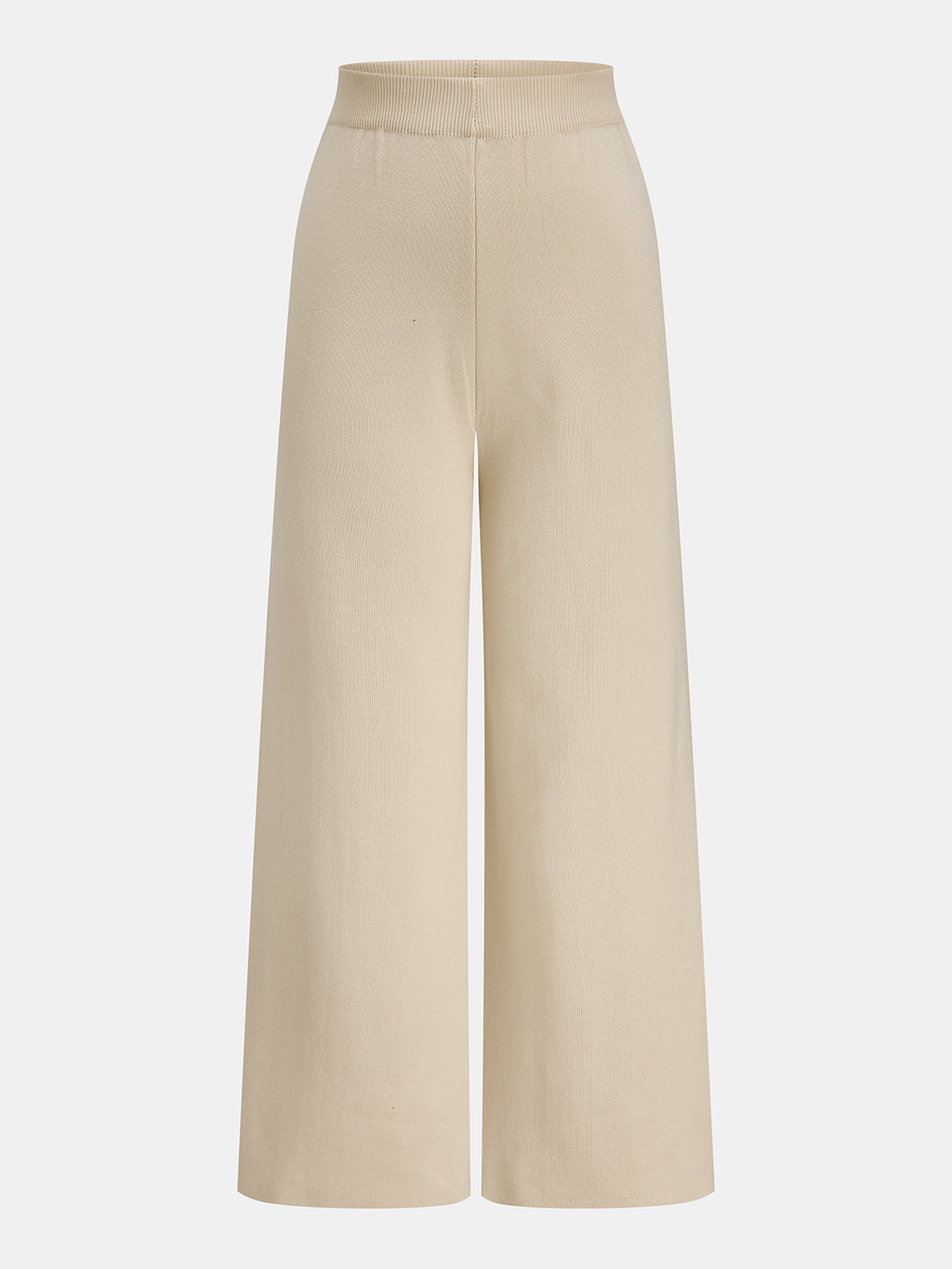 Punto Long Cárdigan Cuello Alto Top & Pantalón Three-pieza Set