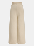 Punto Long Cárdigan Cuello Alto Top & Pantalón Three-pieza Set