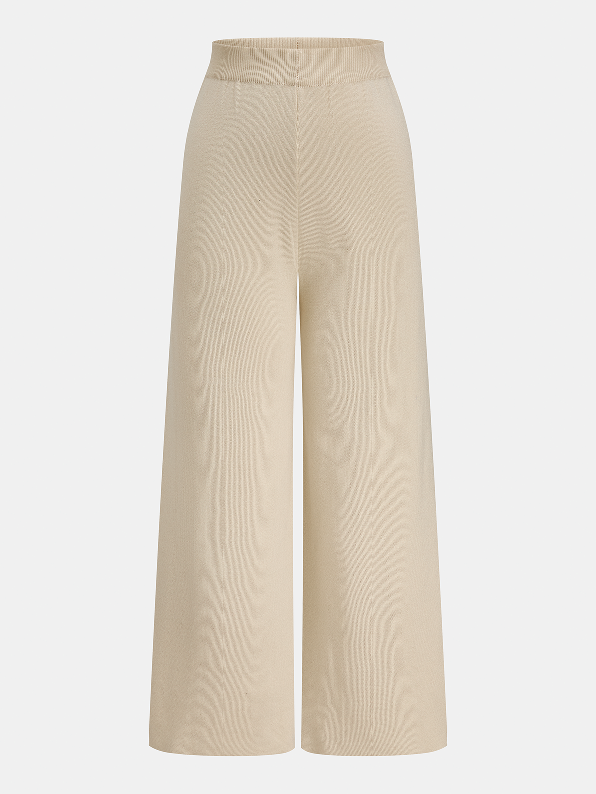 Punto Long Cárdigan Cuello Alto Top & Pantalón Three-pieza Set