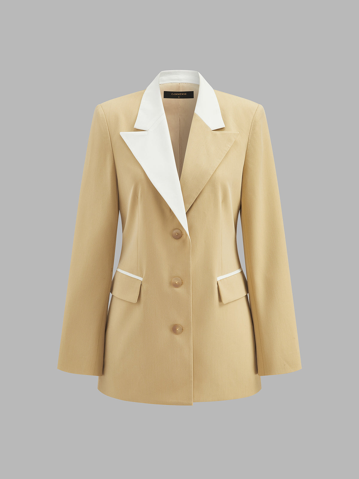 Contraste Lapel Tailored Blazer