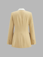 Contraste Lapel Tailored Blazer