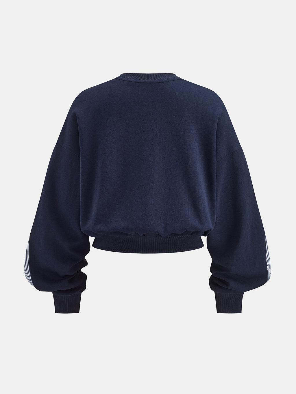 Rayas Panel manga Drop-Shoulder Sweatshirt