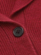 Number Patch Polo cuello Mezcla de Lana jersey