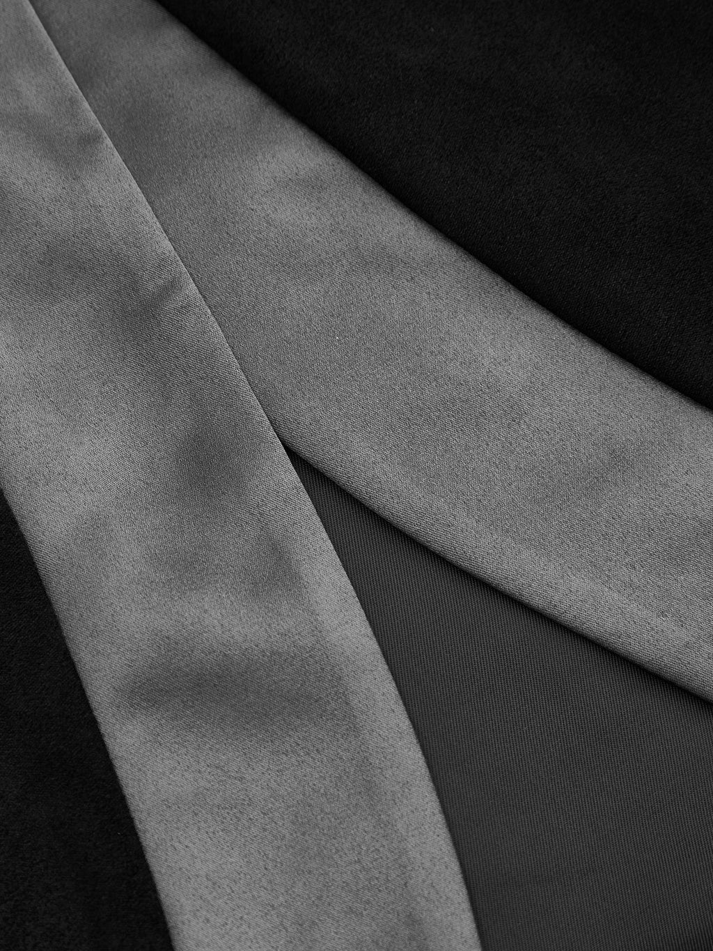 Faux-Ante Satinado-Tie Cruzado midi Falda