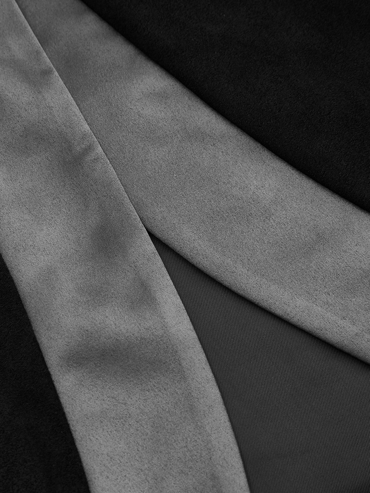 Faux-Ante Satinado-Tie Cruzado midi Falda