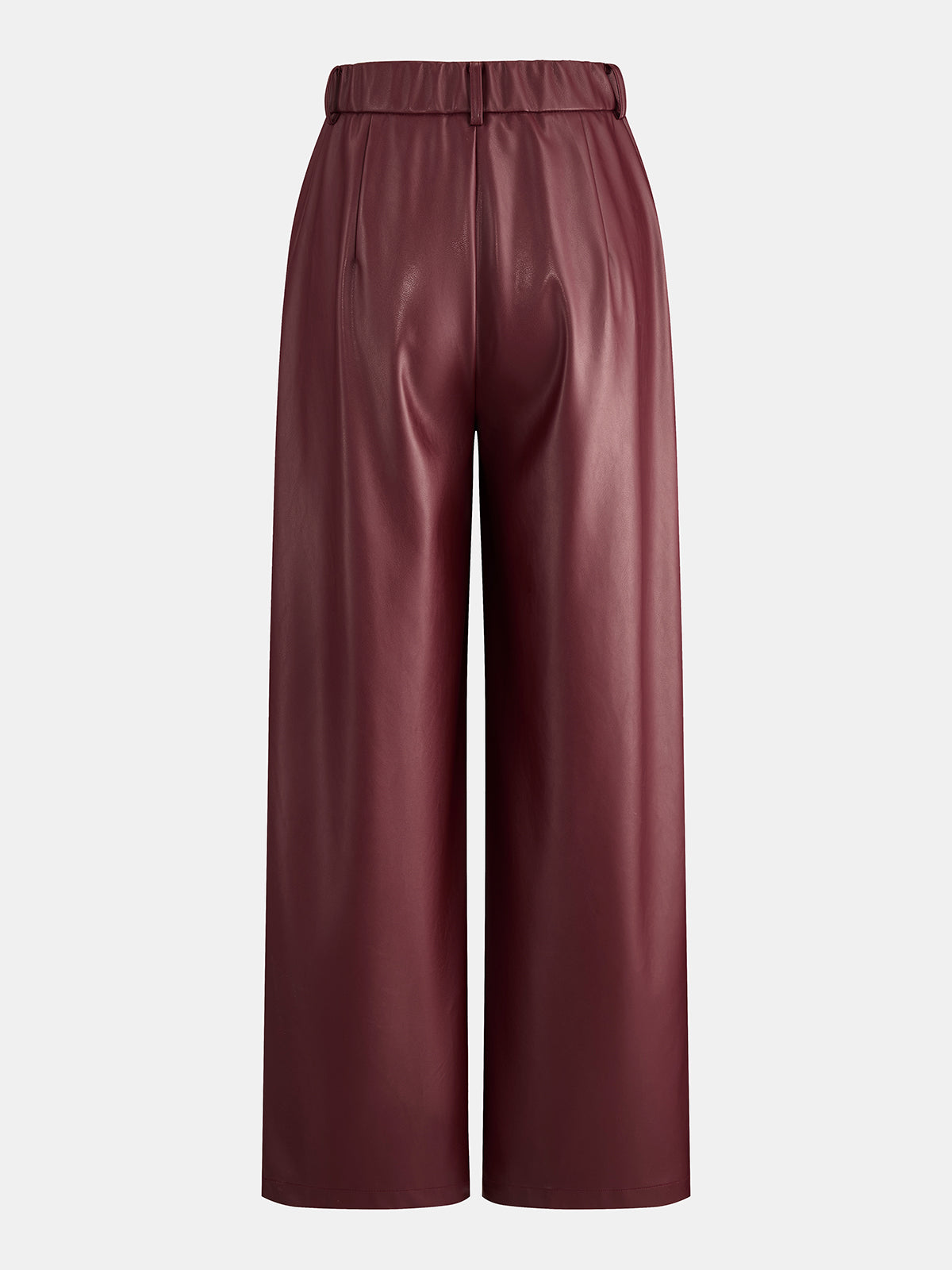 Efecto Piel Dos Piezas Pantalón Set