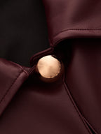 Efecto Piel Dos Piezas Pantalón Set
