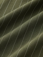 Fold-Over Rayas Pierna Ancha Pantalón
