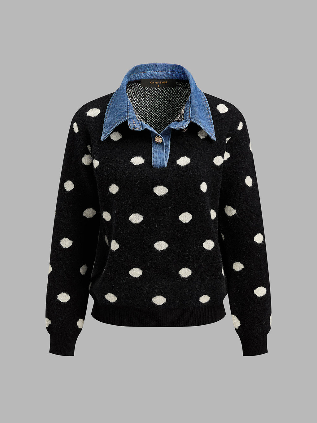 Jersey Denim de Lunares